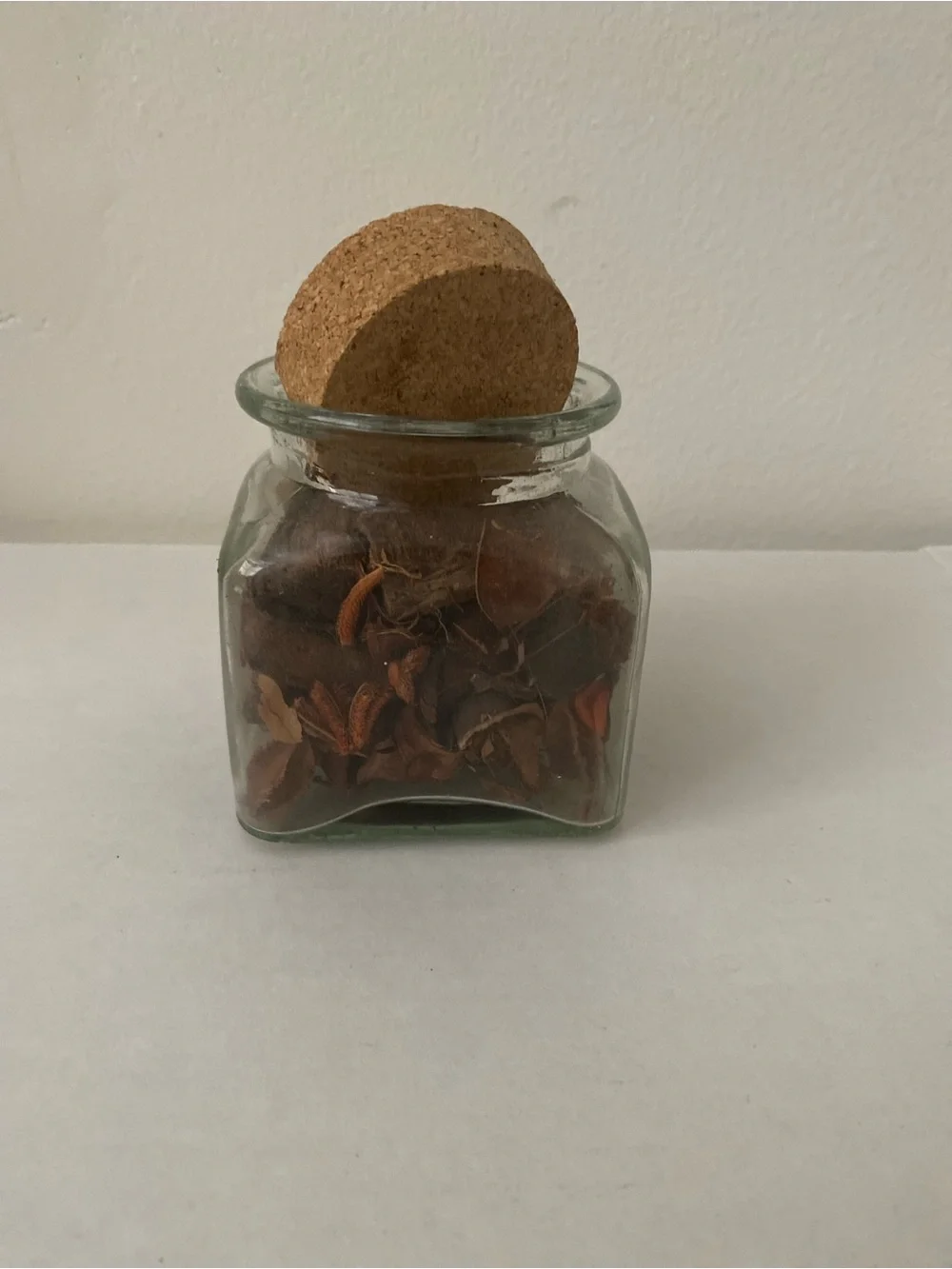 Cork-Top Glass Jar with Brown Potpourri - Home Accents